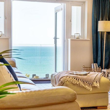 Carbis Bay - Luxury 3 Bed Penthouse Apartment With Sea Views Parking Sauna Balcony Bagian luar foto