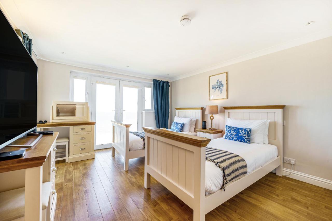 Carbis Bay - Luxury 3 Bed Penthouse Apartment With Sea Views Parking Sauna Balcony Bagian luar foto