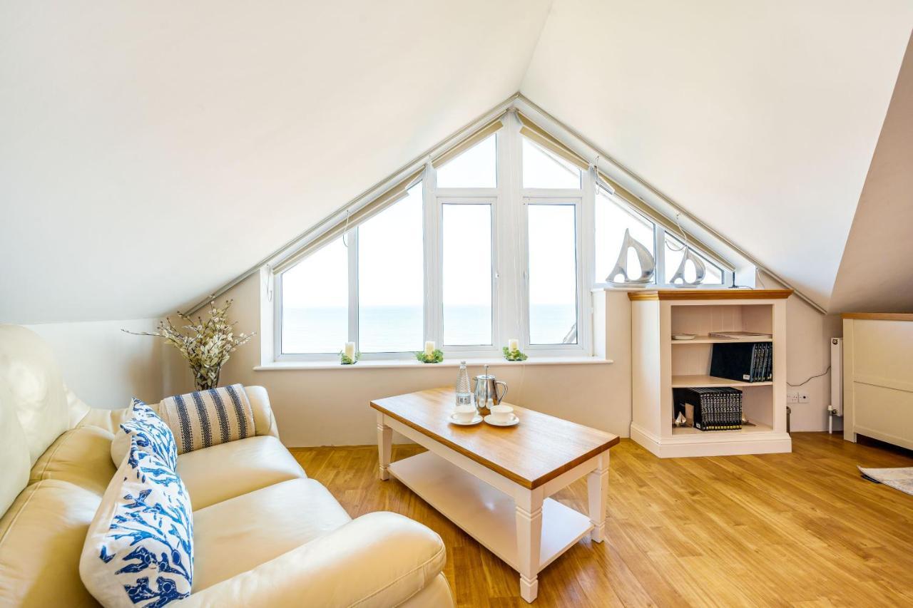 Carbis Bay - Luxury 3 Bed Penthouse Apartment With Sea Views Parking Sauna Balcony Bagian luar foto