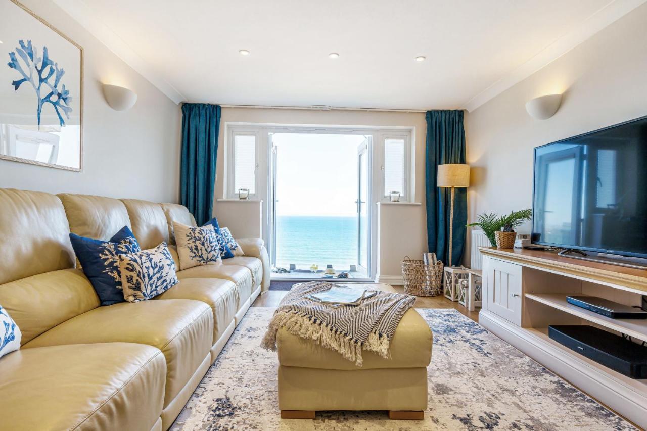 Carbis Bay - Luxury 3 Bed Penthouse Apartment With Sea Views Parking Sauna Balcony Bagian luar foto