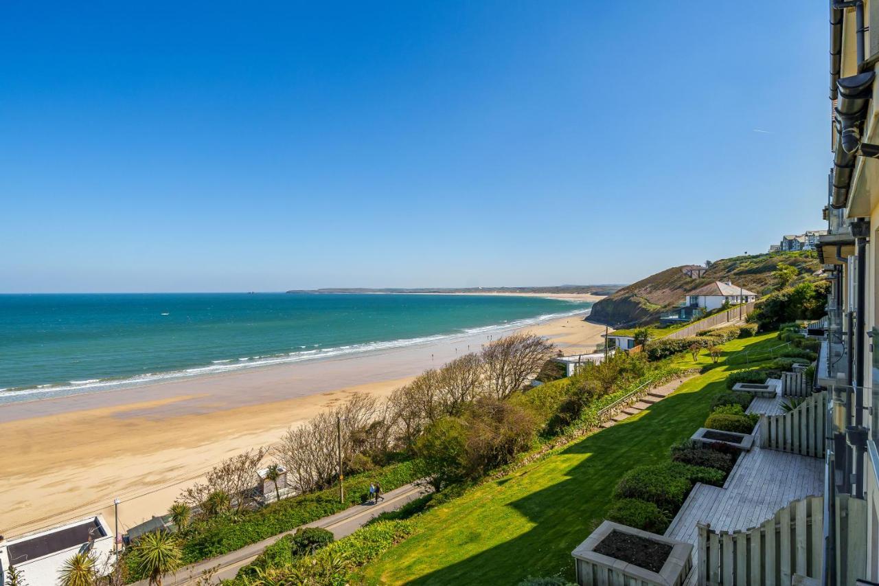 Carbis Bay - Luxury 3 Bed Penthouse Apartment With Sea Views Parking Sauna Balcony Bagian luar foto