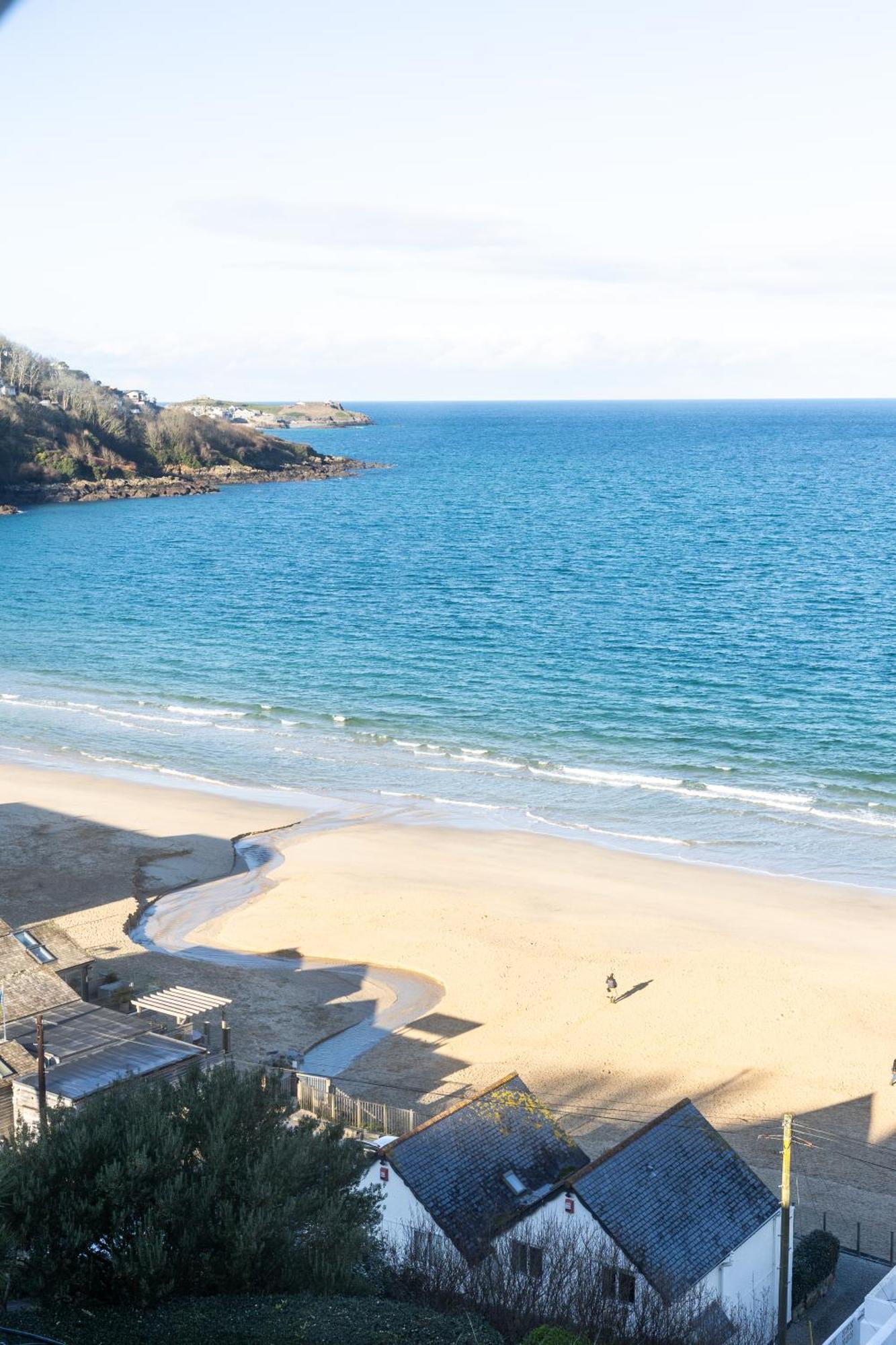 Carbis Bay - Luxury 3 Bed Penthouse Apartment With Sea Views Parking Sauna Balcony Bagian luar foto