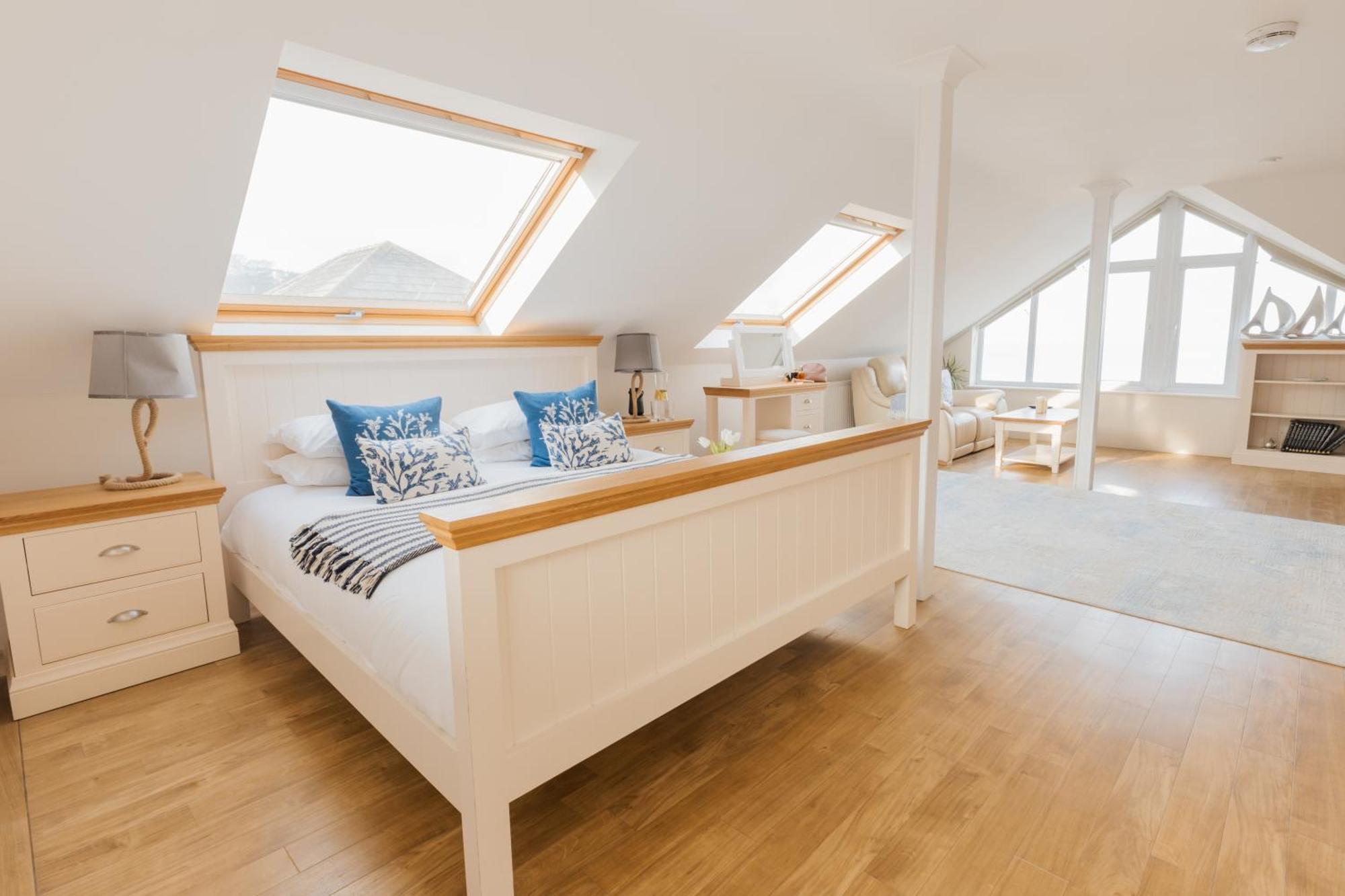 Carbis Bay - Luxury 3 Bed Penthouse Apartment With Sea Views Parking Sauna Balcony Bagian luar foto
